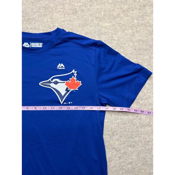 Majestic Evolution Cool Base Toronto Blue Jays Short Sleeve T-shirt Men's Small - Picture 6 of 7